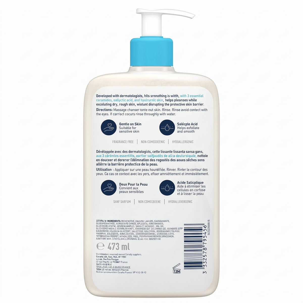 CeraVe SA Gel Nettoyant Anti-Rugosités 236 ml