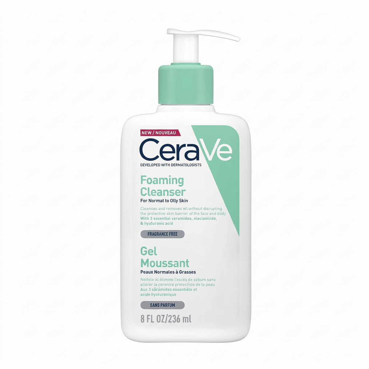 CeraVe Gel Moussant Peaux Normales à Grasses 236 ml