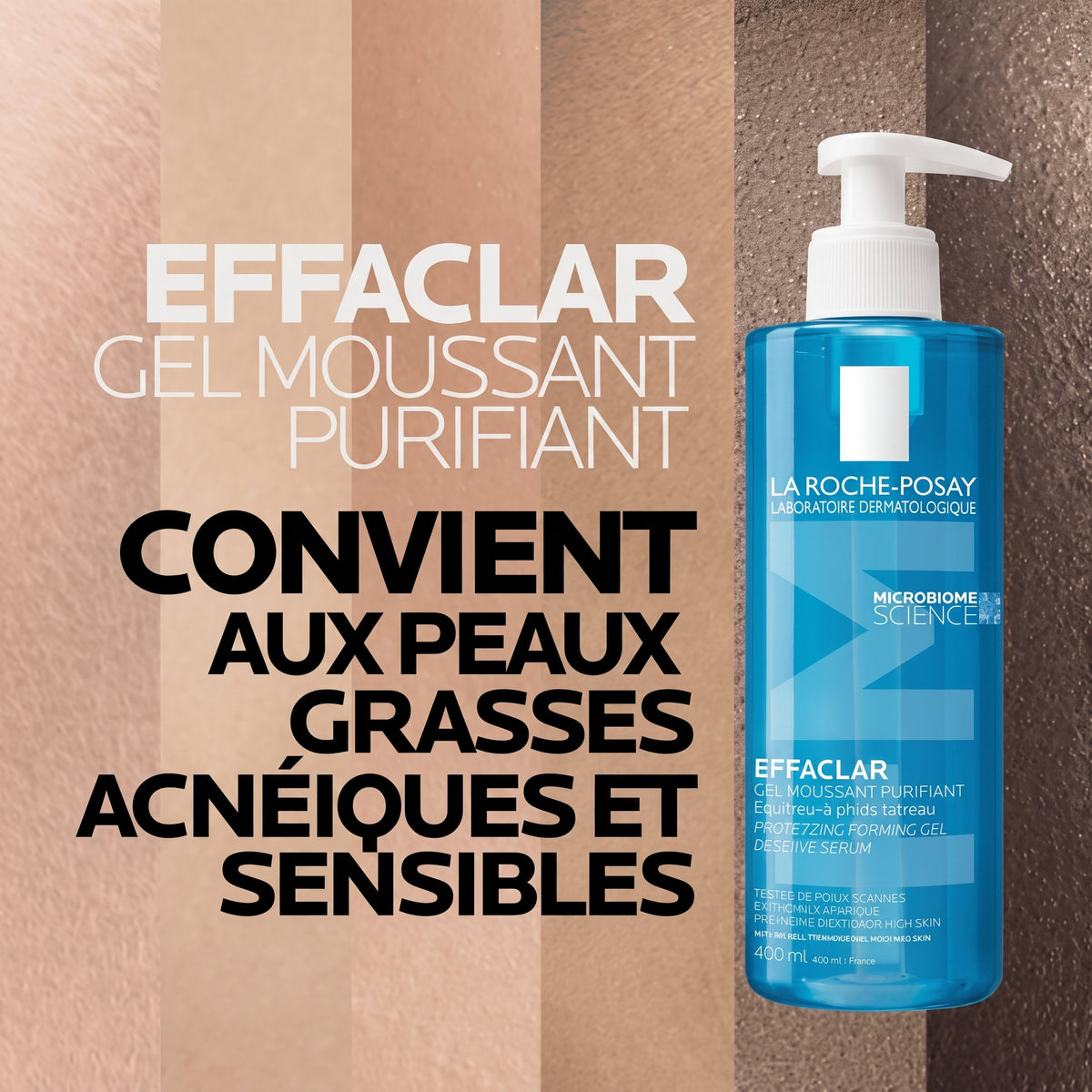 La Roche-Posay Effaclar Gel Moussant Purifiant- éco-recharge 400ml