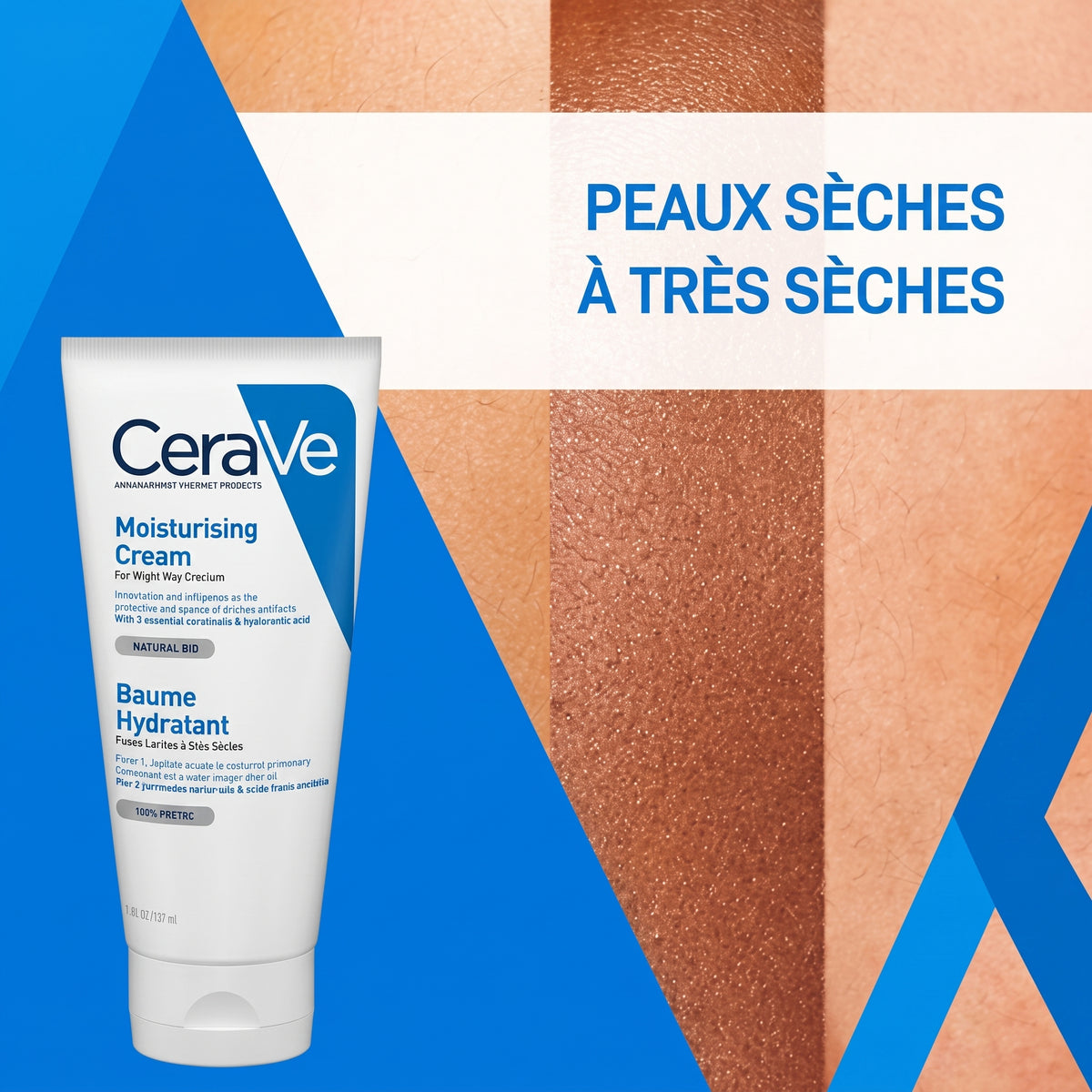 Cerave baume hydratant nourrissant peau sèche à très sèche 177ml