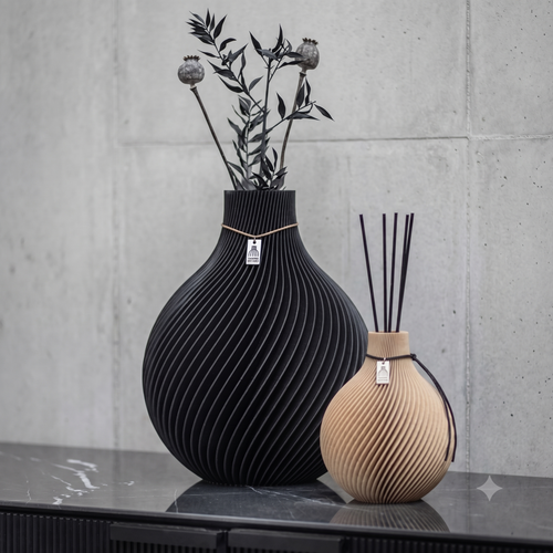 Grand vase Sphere et petit vase de senteur