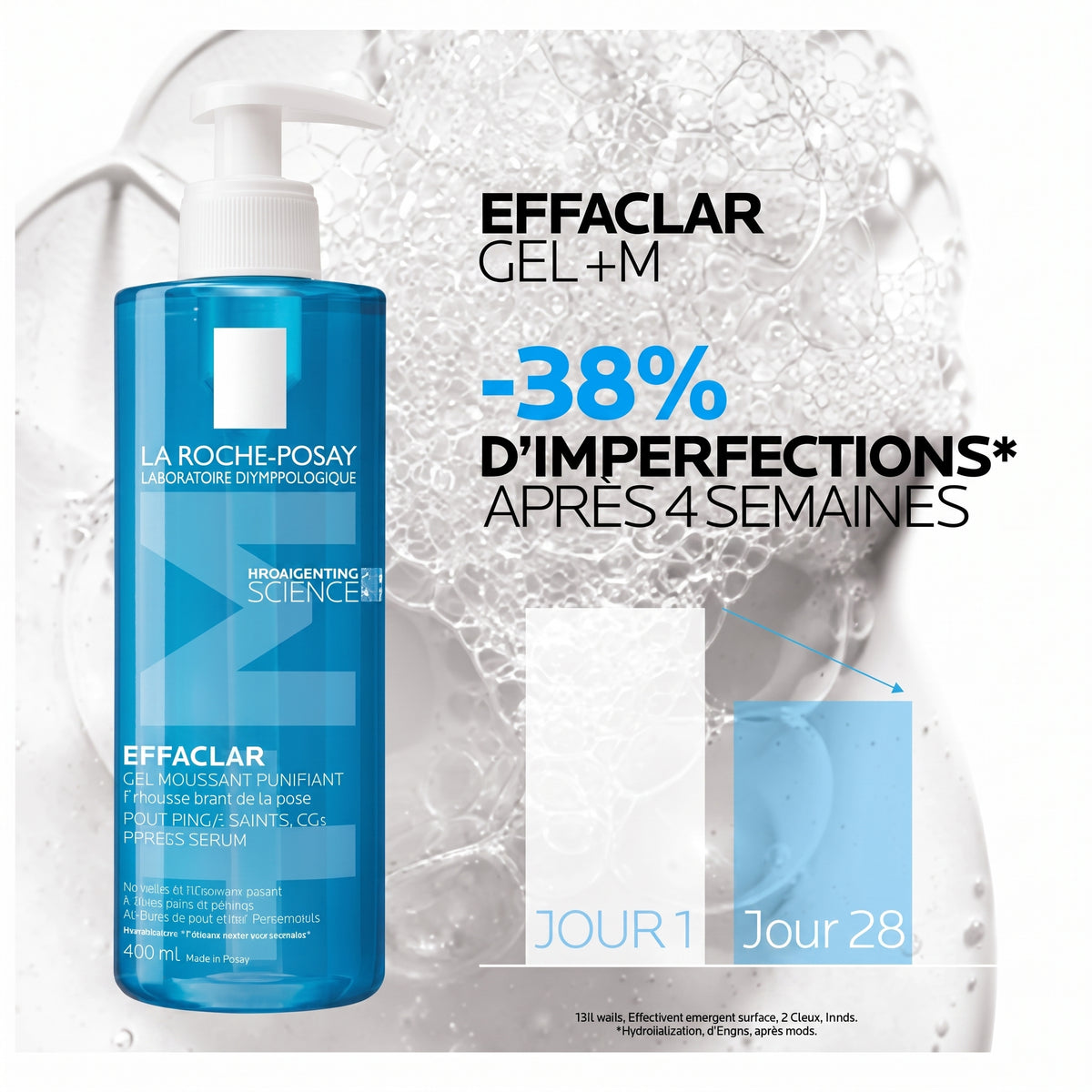 La Roche-Posay Effaclar Gel Moussant Purifiant- éco-recharge 400ml