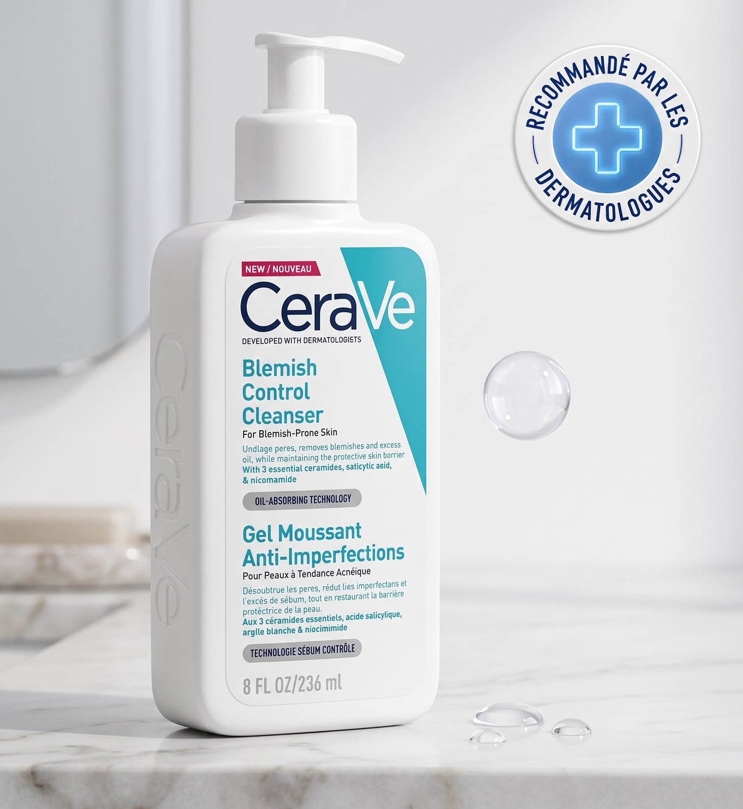 CERAVE GEL MOUSSANT ANTI IMPERFECTIONS 236ML