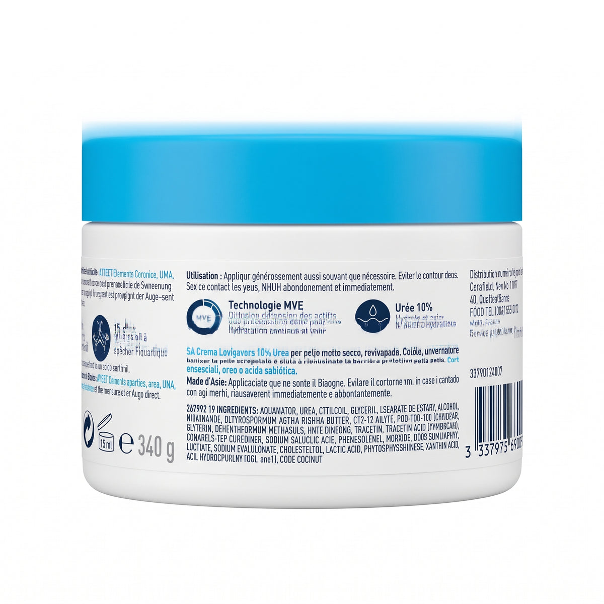 CeraVe SA Crème Anti-Rugosités 340g