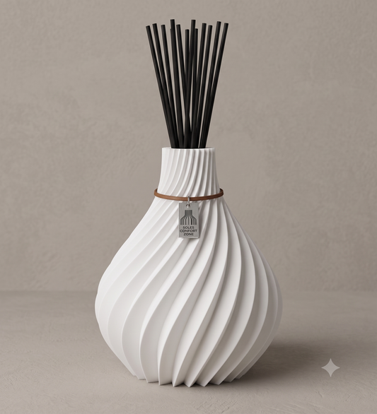 Vase de senteur Sphere – Kit diffuseur de parfum d’intérieur avec de l’huile parfumée et des bâtonnets de senteur