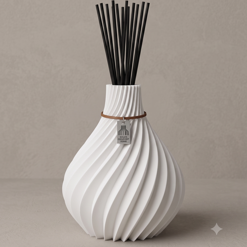 Vase de senteur Sphere – Kit diffuseur de parfum d’intérieur avec de l’huile parfumée et des bâtonnets de senteur