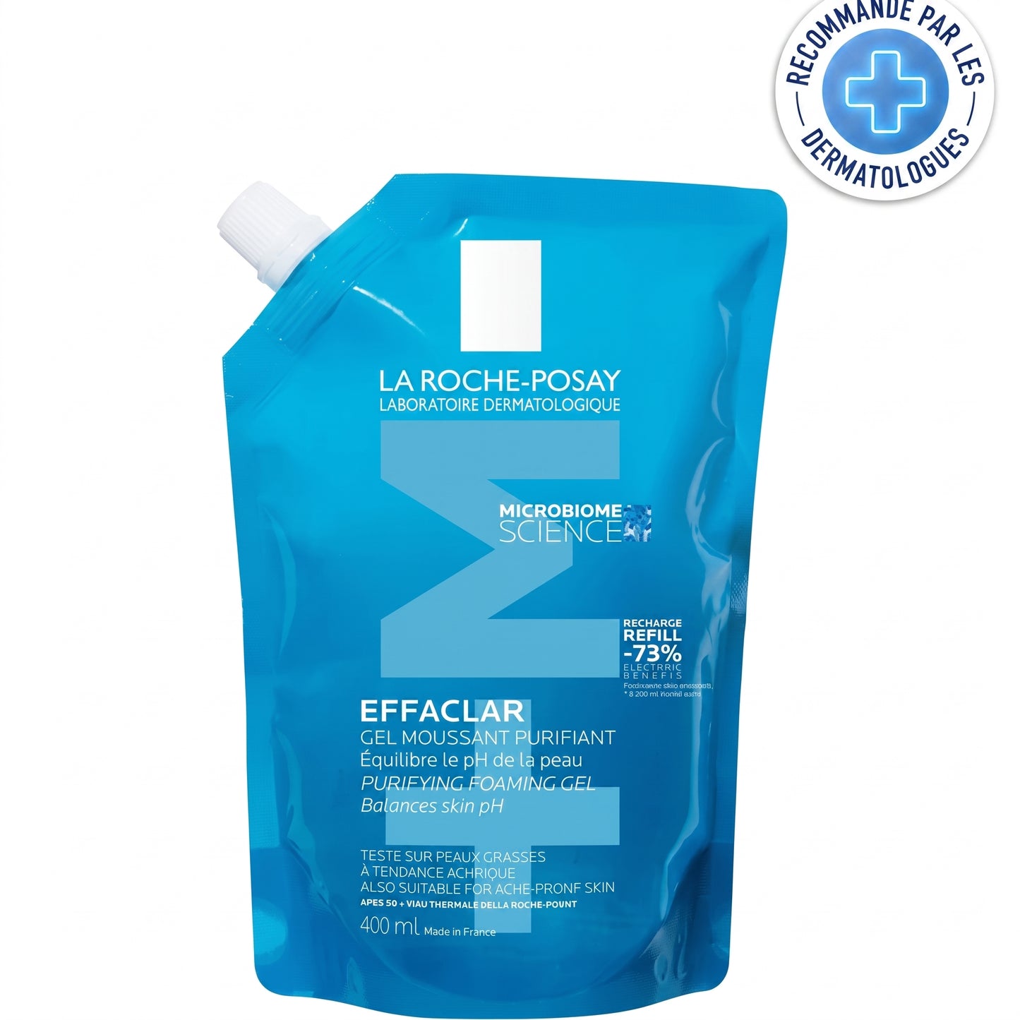 La Roche-Posay Effaclar Gel Moussant Purifiant- éco-recharge 400ml