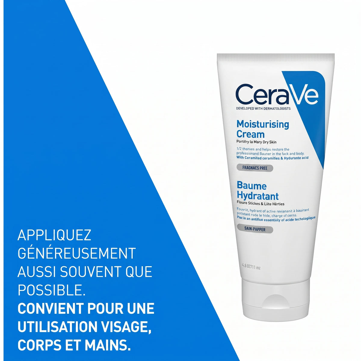 Cerave baume hydratant nourrissant peau sèche à très sèche 177ml